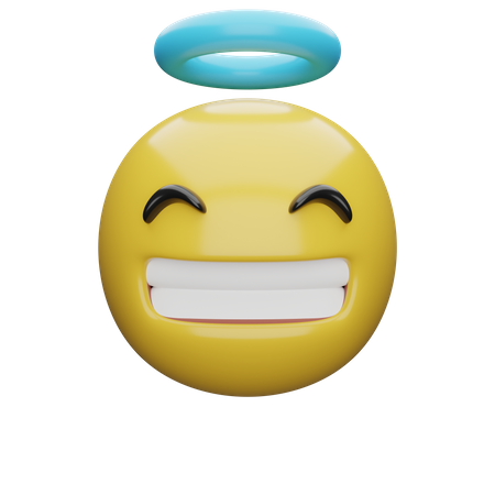 Emoji d'angle heureux  3D Emoji