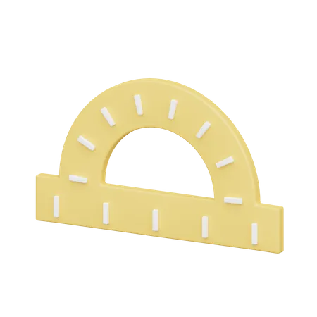 Angle protractor  3D Icon