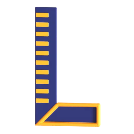 Angle Ruler  3D Icon