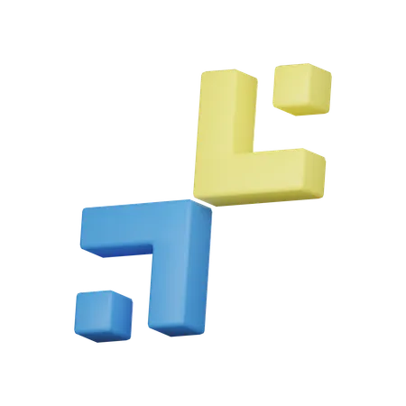 Angle with box  3D Icon