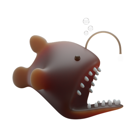 Angler Fish  3D Illustration