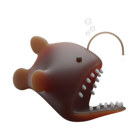 Angler Fish 3D Illustration