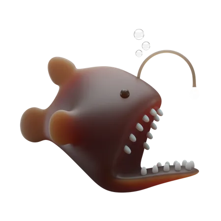 Angler Fish 3D Illustration