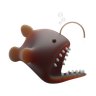 angler fish emoji 3d