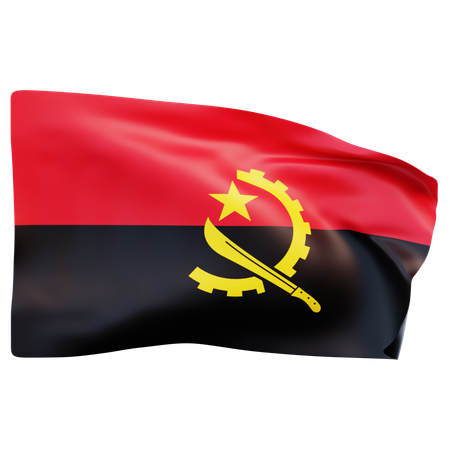 Angola Flag  3D Icon