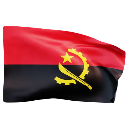 Angola Flag  3D Icon