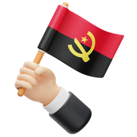 Angola Flag  3D Icon