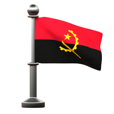 Angola Flag  3D Icon