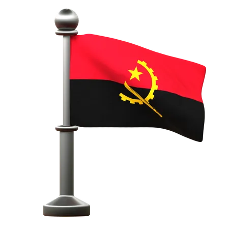 Angola Flag  3D Icon