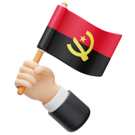 Angola Flag  3D Icon