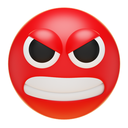 화난  3D Icon