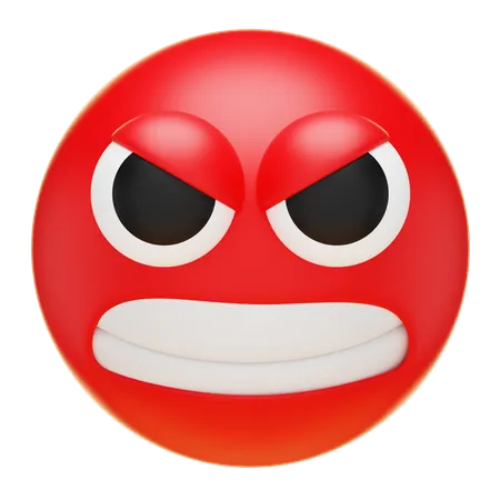 화난  3D Icon