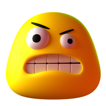 Angry  3D Icon