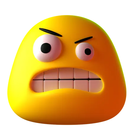 Angry  3D Icon