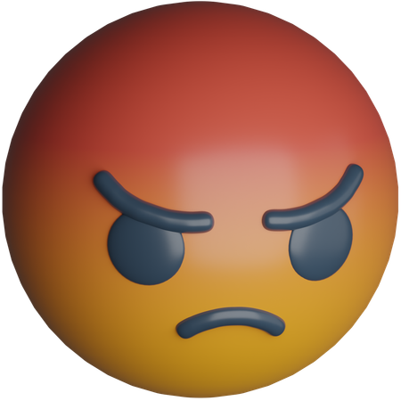 Angry  3D Icon