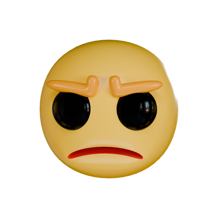 Angry  3D Icon