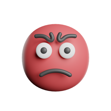 Angry  3D Icon