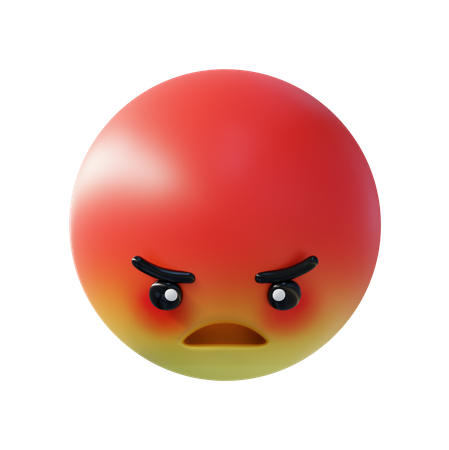 Angry  3D Icon