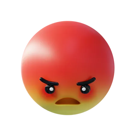 Angry  3D Icon