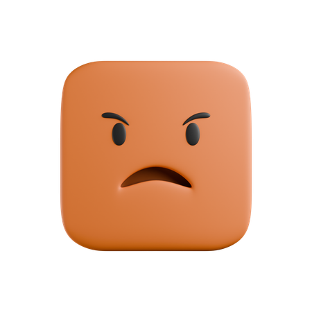 Angry  3D Icon