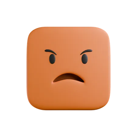 Angry  3D Icon