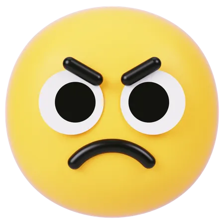 Angry  3D Icon