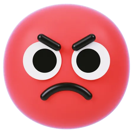Angry  3D Icon