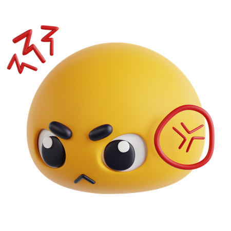 Angry  3D Icon