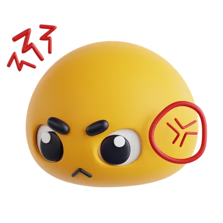 Angry  3D Icon