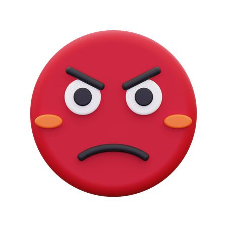 Angry  3D Icon