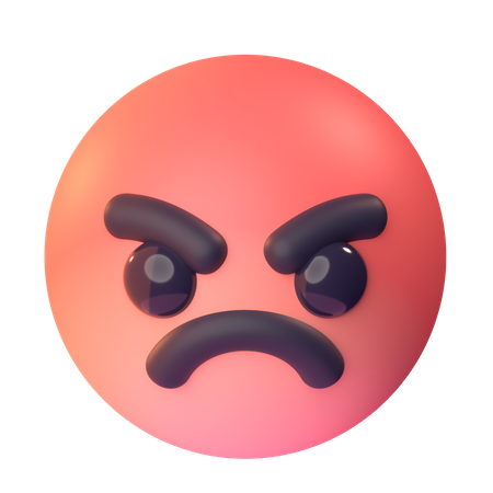 Angry  3D Icon