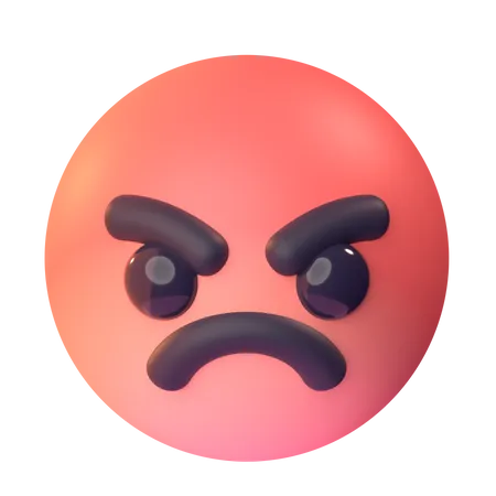 Angry  3D Icon