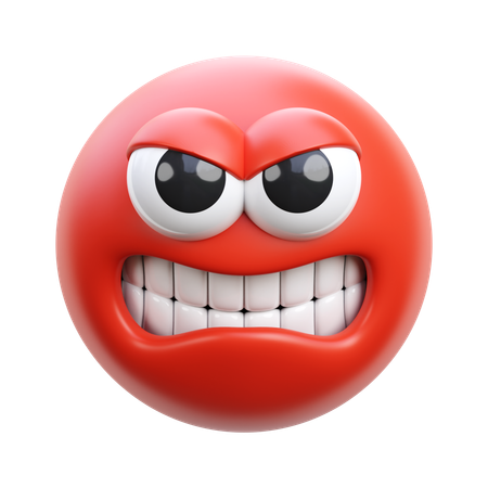 Angry  3D Icon