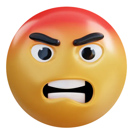 Angry  3D Icon