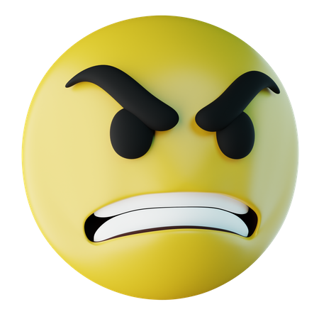 Angry  3D Icon