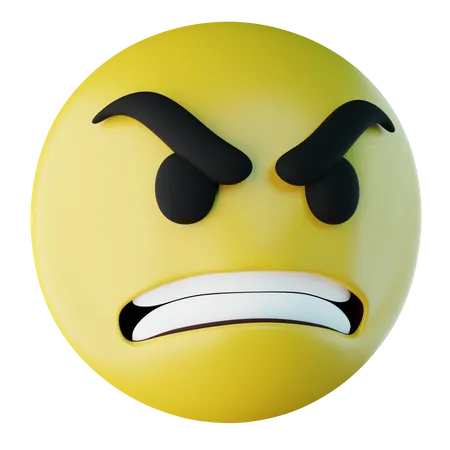 Angry  3D Icon