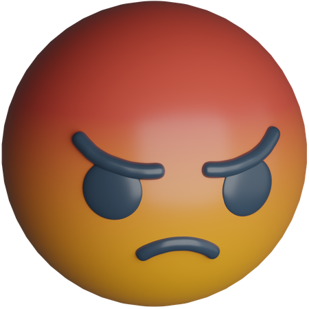 Angry  3D Icon