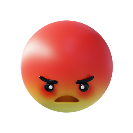 Angry  3D Icon
