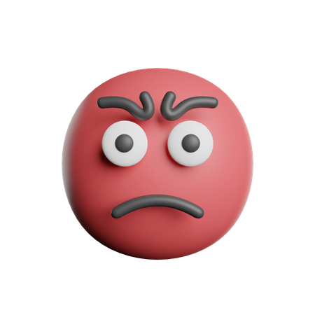 Angry 3D Icon
