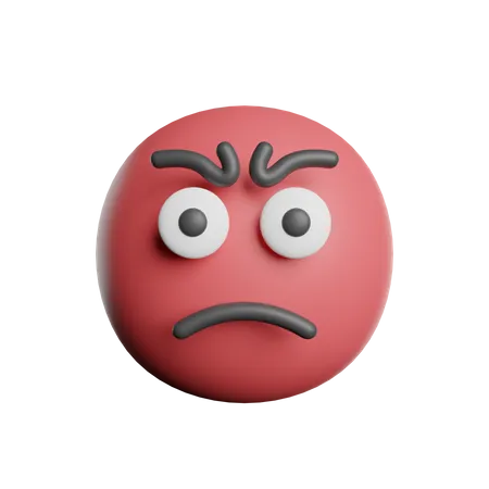 Angry 3D Icon