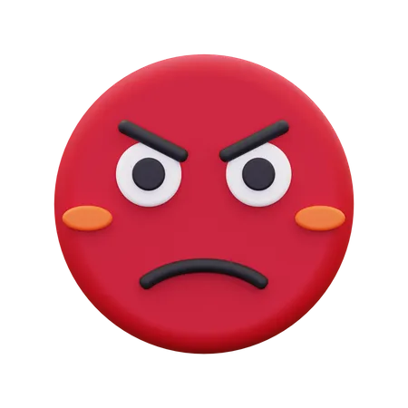 Angry  3D Icon