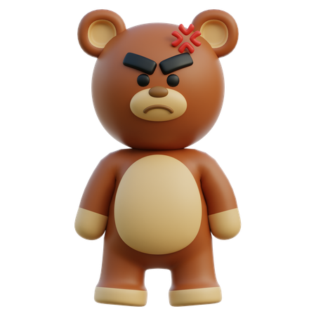 Angry Bear  3D Icon
