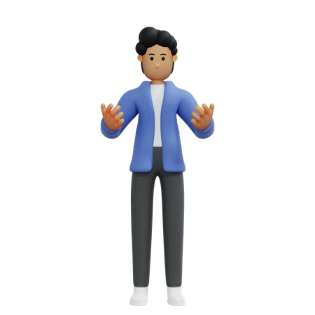 Angry businessman  3D Icon