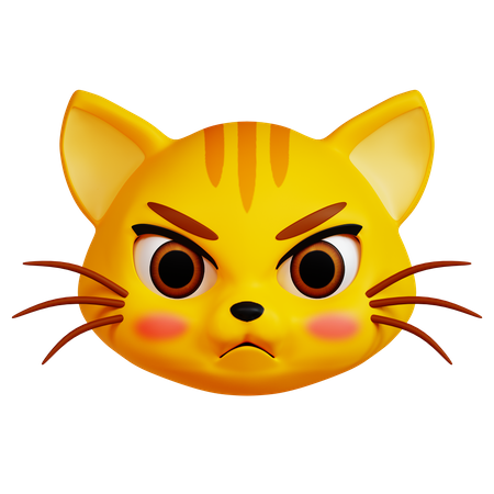 Angry Cat  3D Icon