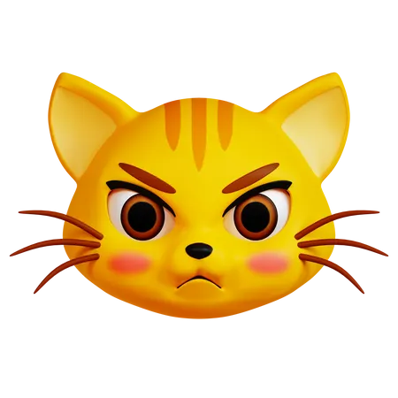 Angry Cat  3D Icon