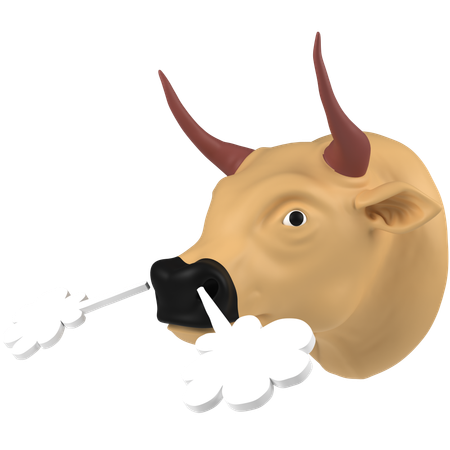 Angry Cow  3D Icon