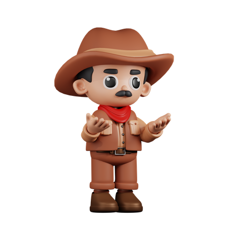 Angry Cowboy  3D Icon