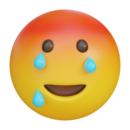 Angry Crying And Laughing Emoji  3D Icon