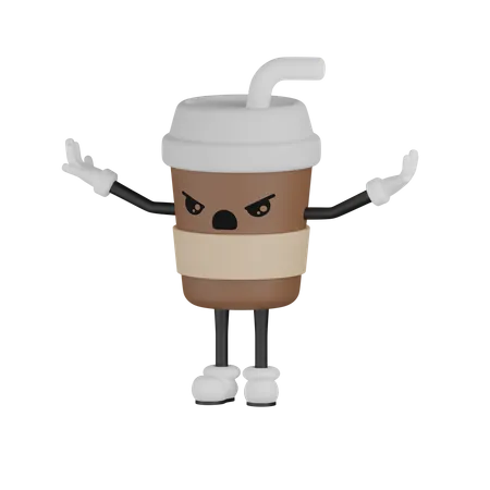 Cup Character With Various Expression 3D Illustration