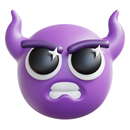 Angry Devil  3D Icon